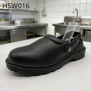 ZYF, Chaussures de sécurité noires à talon ouvert pour le secteur de la santé et des services alimentaires, faciles à enfiler et à retirer, réduisent la transpiration et les odeurs, sabots de travail HSW024 - Product Image 3