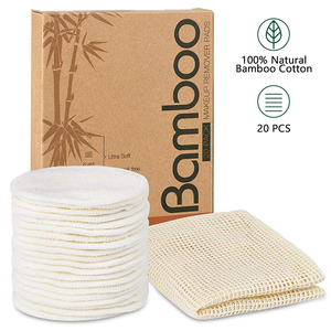 Reusable Bamboo Fiber Cotton Make Up Pad Charcoal Eyelash <strong>Remover</strong> Cloth Pads Washable Sets