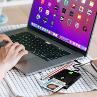 ZOWEETEK USB C Lector de tarjetas con chip ISO Escritor OTG Móvil EMV CAC Pago Lector de tarjetas inteligentes Lector de tarjetas con chip ISO Escritor