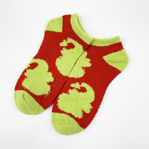 <span class=keywords><strong>Calcetines</strong></span> tobilleros navideños para parejas, novedad de 2023, venta al por mayor, creativos, terciopelo Coral, dibujos animados, <span class=keywords><strong>Grinch</strong></span>, regalo - Product Image 6