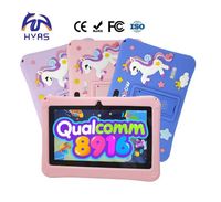 Tablet Infantil de 7 Pulgadas, Gran Memoria 12+256GB, Android 13, Qualcomm 8916, Wi-Fi, GSM, MTK, para Aprendizaje Temprano, Nuevo y en Oferta, el Mejor Regalo