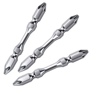 Embouts de tournevis Phillips PH2 à double extrémité chromés perlés de 65 mm, S2, antidérapants, en alliage électrique, embout de perceuse magnétique - Product Image 5