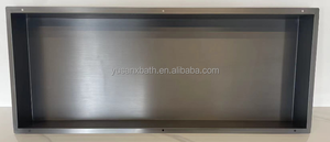 أرفف حمام عصرية من الفولاذ المقاوم للصدأ SUS304 مخفية بدون حافة لتخزين الشامبو في الفنادق من دون حافة - Product Image 3