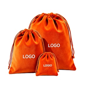 Portable Velvet Drawstring Pouch Custom Logo Soft Fabric Velvet <b>Bag</b> for Earring Necklace Jewelry <b>Small</b> <b>Gift</b> Packaging <b>Bag</b> - Product Image 1