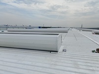 Ventilateur de toit pour lucarne, ventilateur de gouttière, structure en acier profilé pour usine, entrepôt, atelier