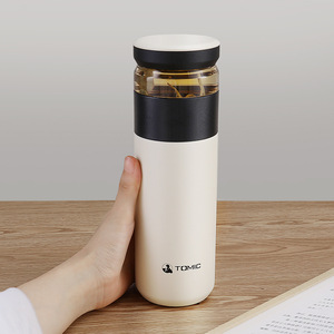 Botella de agua con aislamiento cerámico Tomic de 500 ml, térmica, para separar el té y el agua - Product Image 4