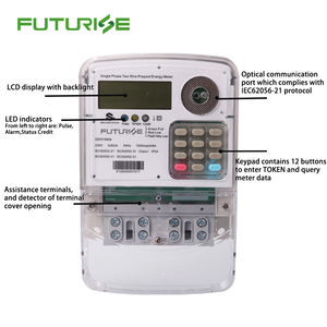 Contatore di Energia Monofase STS con Protocollo Aperto DLMS, Tastiera e Sistema di Vendita Prepagato - Product Image 4
