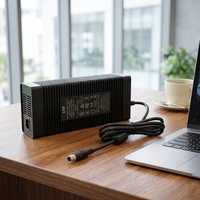 Adaptateur secteur 48V8A adapté à l'alimentation externe des postes de travail, avec une alimentation à haut rendement et à faible ondulation