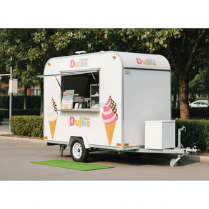 Remolque de helados 2025, caravana móvil a la venta, camión de comida rápida con pizza - Product Image 1