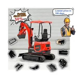 Gratis Verzending Gloednieuw Model Rupsgraafmachine Met Goedkope Prijzen Micro Digger Machine 1.8 Ton Minigraafmachine