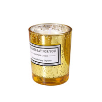 Bougie parfumée en cire végétale électroplaquée en forme de coupe, parfum Poire Anglaise Freesia, longue durée, aromathérapie pour chambre et salle de bain