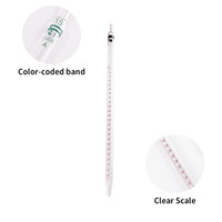 CS Labglass Laboratory Reusable High Quality Borosilicate Glass Transfer Long Dropper Graduated Measuring Pipettes