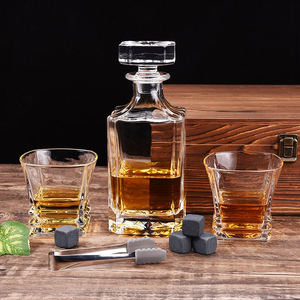 16 cái tùy chỉnh khắc <span class=keywords><strong>Whisky</strong></span> Decanter Set với 4 <span class=keywords><strong>Whisky</strong></span> kính và 8 Stones hộp gỗ - Product Image 6