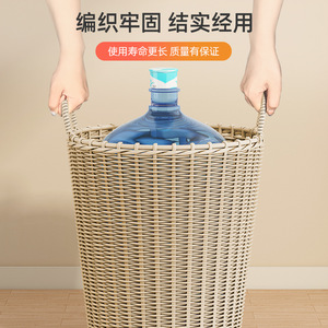 <b>Wicker</b> Laundry <b>Basket</b> <b>Round</b> Large Capacity Multifunction Storage <b>Basket</b> For Clothes Toys Bedroom Bathroom Organizer - Product Image 2