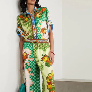 Mercancía General 2026, Ropa de Mujer para Comercio Exterior Transfronterizo, Estilo Europeo Americano, Primavera, Nuevo Estilo Vintage, Estampado, Cuello de Pana - Product Image 4
