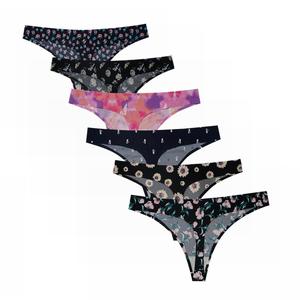 AMZ العلامة التجارية مصمم المطبوعة ليوبارد مثير قطع الليزر قطعة واحدة التانجاز لا تظهر الجليد الحرير الملابس الداخلية سيور سلس النساء سراويل - Product Image 4