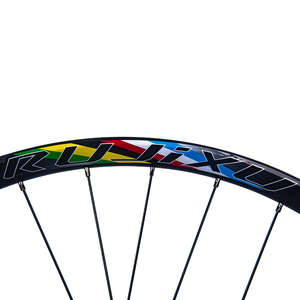 <span class=keywords><strong>MTB</strong></span> <span class=keywords><strong>29</strong></span>/27.5/26 pulgadas doble capa aleación de aluminio seis mordazas 120 sonido Hub30mm <span class=keywords><strong>llanta</strong></span> XC alta resistencia Arco Iris radios montaña rueda conjunto - Product Image 6