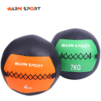 Kualitas tinggi 4-30 LB warna-warni lintas latihan Gym dinding bola obat bola