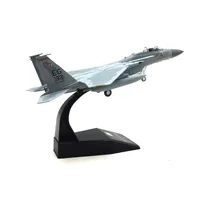 Modèle d'avion de chasse supersonique F-15C Eagle à l'échelle 1/100, avion de la Force aérienne américaine pour collection