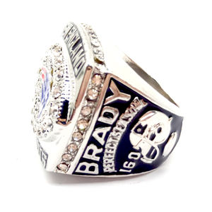 แหวนแชมป์เพเทรียตส์ ปี 2017 สำหรับผู้ชาย ชุบทองคำสีกุหลาบ ทำจากโลหะผสม เหมาะสำหรับเป็นของขวัญแต่งงาน หมั้น หรือของที่ระลึกวันเกิด - Product Image 2