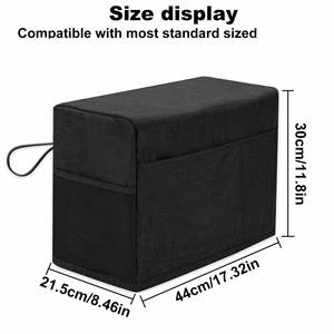 Housse de machine à coudre avec poches de rangement pour accessoires et poignée latérale, housse anti-poussière pour machine à coudre compatible avec la plupart des modèles standard - Product Image 5