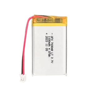 Nhà Máy Bán buôn nhiệt độ thấp ufx <span class=keywords><strong>703048</strong></span> 3.7V 1100mAh Lithium Ion Pouch Pin cho di động người chơi & wearables - Product Image 1