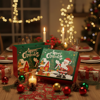 Boîtes en papier rigide de luxe 3D de Noël avec fermeture magnétique, gaufrage et revêtement UV, portables, écologiques et réutilisables pour chocolats, bonbons et foulards