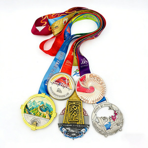 Médaille de défi cycliste caritatif - Conception de vélo 3D Fleur/Pyramide/Ange/Musique Alliage de zinc moulé Forme personnalisable Nom Promotion - Product Image 6