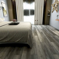 Piso de Vinilo SPC de Núcleo Rígido Impermeable con Textura de Madera, Baldosa de Plástico PVC LVP y Sistema de Clic