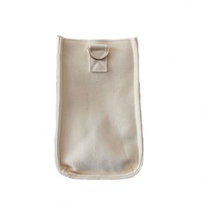 Sac fourre-tout en toile structurée beige sur mesure, rigide, usage quotidien, qualité supérieure 16oz, fermeture éclair, poignée en sangle PP renforcée - Product Image 2