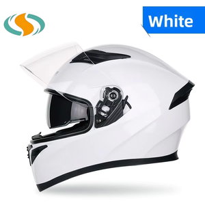 Nouveau <span class=keywords><strong>casque</strong></span> intégral de moto en ABS, best-seller, disponible en plusieurs couleurs et motifs, avec 1 an de garantie - Product Image 1