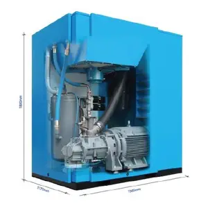 Compressor de ar tipo parafuso de alta qualidade, baixo ruído, equipamentos de embalagem