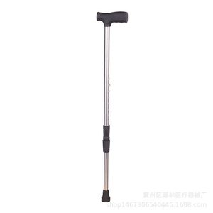 Bâton de marche télescopique en acier inoxydable à quatre points antidérapants pour personnes âgées - Product Image 5