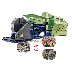 Small plastic waste air flow blow winnowing separator household city urban garbage separation equipment system for msw sorting