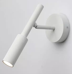 White color LED adjustable <b>wall</b> lamp 3 w for <b>bedside</b> reading - Product Image 1