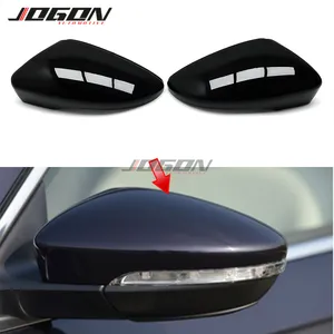 For Volkswagen For VW Passat B7 CC Scirocco MK3 Jetta MK6 EOS Beetle R Black Side Wing Rearview Mirror Cover Trim Case