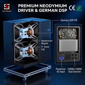 VIO <span class=keywords><strong>218</strong></span> Subwoofer Attivo Professionale Doppio da 18 Pollici 2400W RMS Altoparlante per Esterni con DSP FIR Tedesco per Concerti ed Eventi - Product Image 3