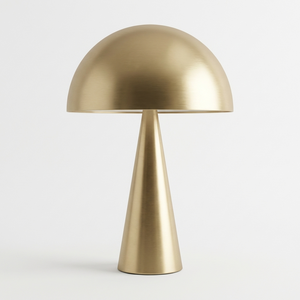 Brass <b>Table</b> Lamp Nordic Modern Luxury Hotel <b>Bedside</b> Mushroom Solid Brass LED Factory Wholesale Crossborder Lachlin <b>Table</b> Lamp - Product Image 2