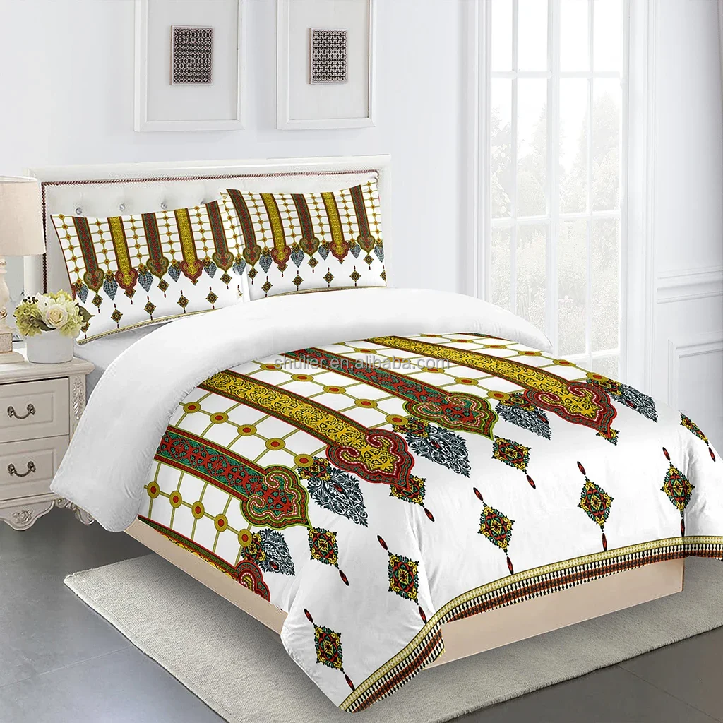 3D006(2 pillow covers and 1 Duvet cover)