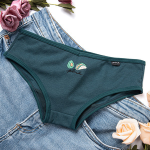 Ropa interior sexy de mujer Patrón de color sólido Impreso Desnudo Comodidad Ropa interior transpirable - Product Image 4