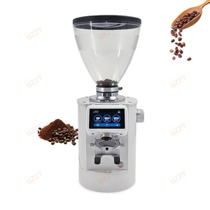 90mm Burr Máy xay cà phê tự động 3.5lbs Phễu chống nhảy đậu điều chỉnh độ dày cafe Máy mài thương mại cafe - Product Image 2