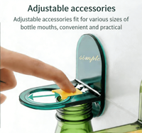 Support mural fixe pour gel douche, distributeur de shampoing, porte-gobelet en plastique, rangement simple pour outils de salle de bain