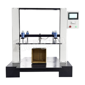 Machine d'essai de compression de cartons informatisée avec affichage numérique, machine d'essai de compression d'empilage de cartons - Product Image 1