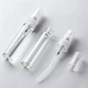 Vente en gros de mini flacons en verre 1ml 2ml 2.5ml pour échantillons de parfum, flacons vaporisateurs avec couvercle noir, faible MOQ, en stock, impression de logo - Product Image 2