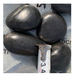 natural river stone black pebble wash stone in bulk
