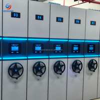 Estanterías Compactas RFID con Cerradura Electrónica, Sensores de Iluminación Automática, Aprobadas por FM, Ahorro de Energía, Espacio de Almacenamiento de Alta Densidad