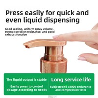 Produits en stock usine : Tête de pompe à shampoing en plastique 33 fils avec tube souple pour distribution de liquide et mousse, pour emballages cosmétiques en gros