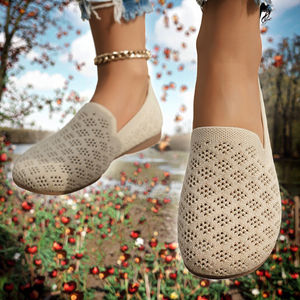 Zapatos Casuales de Moda Ligeros y Cómodos para Primavera y Otoño, Suela Suave, Transpirables, de Una Sola Capa, Sin Cordones, para Caminar - Product Image 3