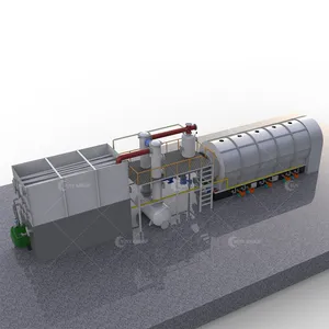 Automatic Waste Tyre Pyrolysis Machine To Furnace Oil /Diesel Recycling Plant