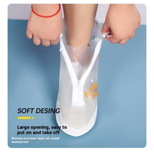 Mid-Calf Rain Gear para meninos e meninas Design bonito engroçado botas impermeáveis com antiderrapante resistente ao desgaste para uso do jardim de infância - Product Image 3